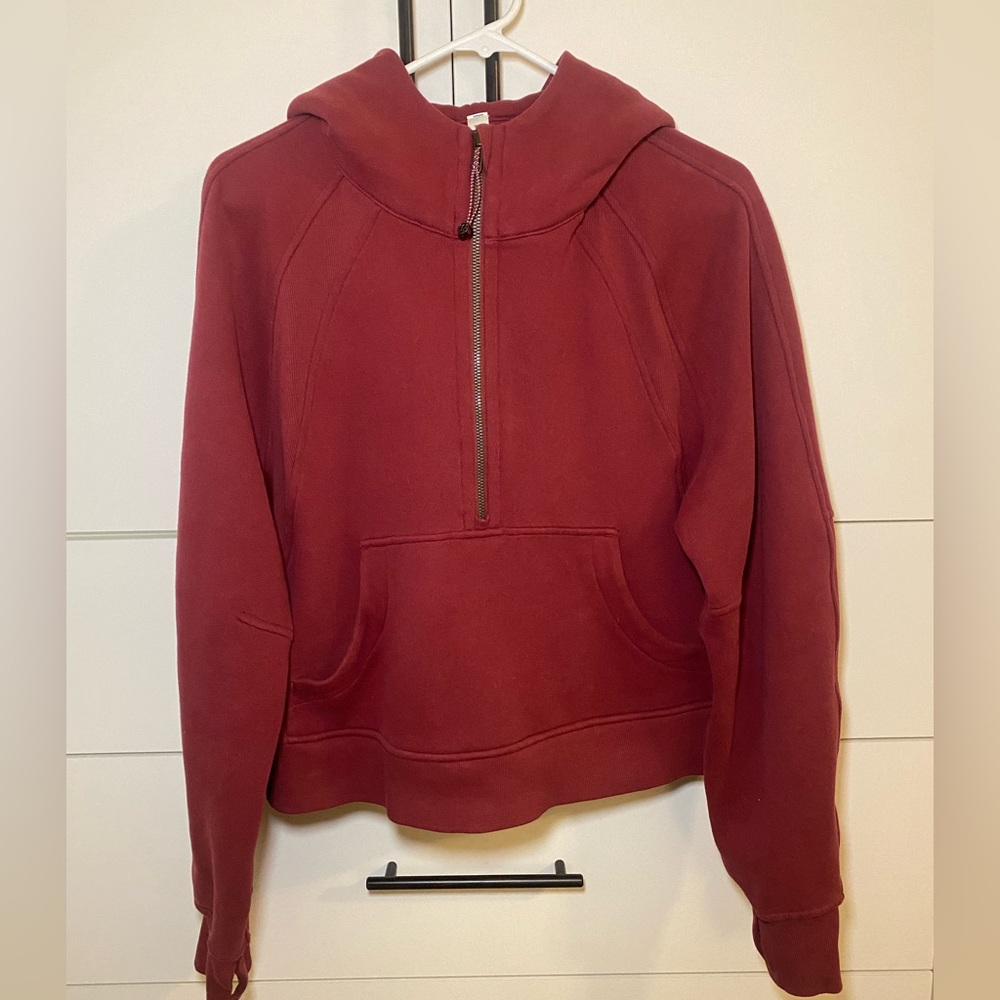 Lululemon Oversized Cropped Scuba Hoodie 1/2 zip